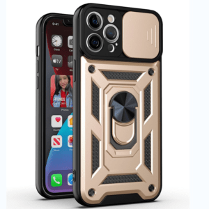 Anti-Fall iPhone 15 Pro Max Case - Rugged Military-Grade Protection, Built-in Magnetic Ring Bracket