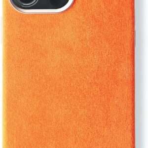 Camouflage leather phone case with magnetic closure