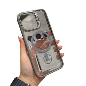 15-Lens Invisible Bracket iPhone 15 Pro Max Cases - Magnetic Suction Protection